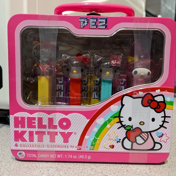 Sanrio Other - Hello Kitty Collectible Pez Dispensers and Case, Set of 4